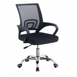 Free Sample Ergonomic Mesh Modern Furniture Minimalist Staff Guest Manager Black Mesh Breathable Rotating Cheap Office Chair