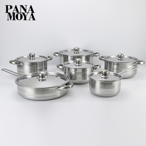 12pcs stainless steel cookware sets kitchen accessories set cookware