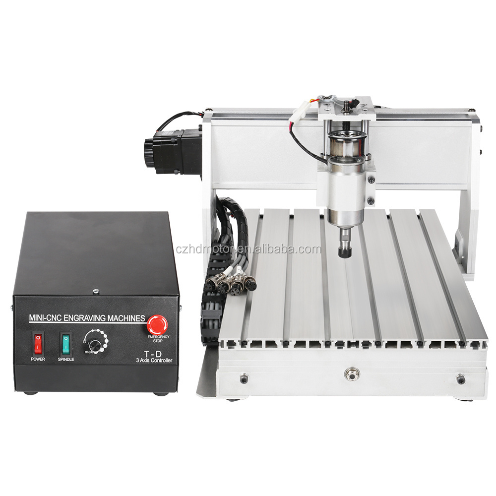 3040T 4 axis 1.5kw 3D Mini  desktop CNC Wood Router machine for DIY Cutting Engraving  wood carving