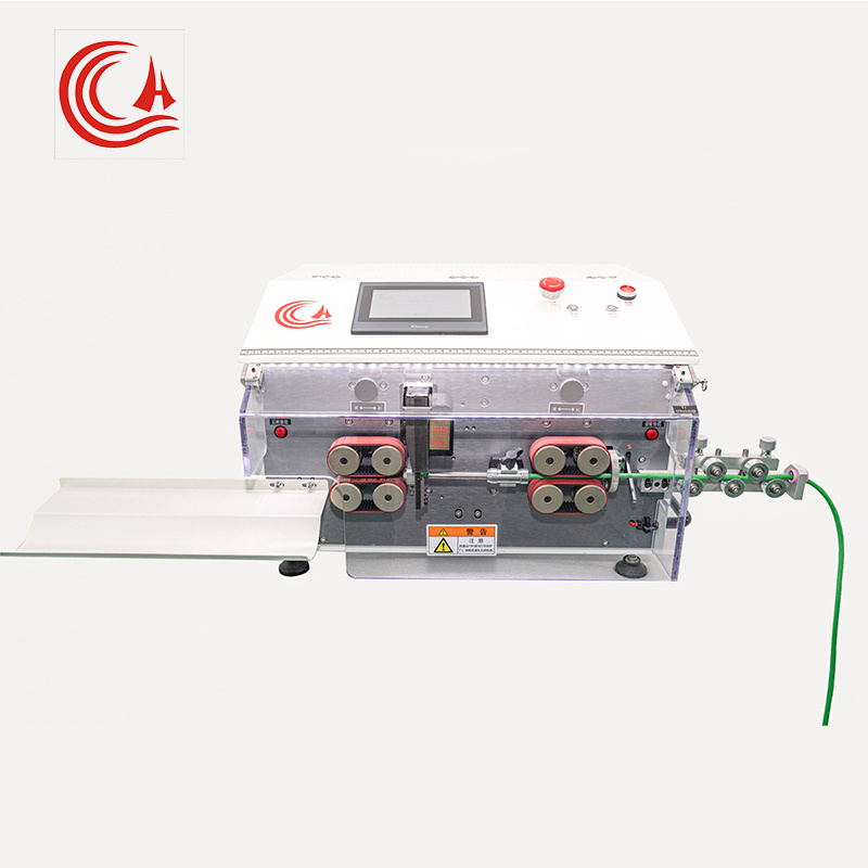 HC-608E3 automatic jacket cable wire stripper cutter machine/usb data cable manufacturing machine