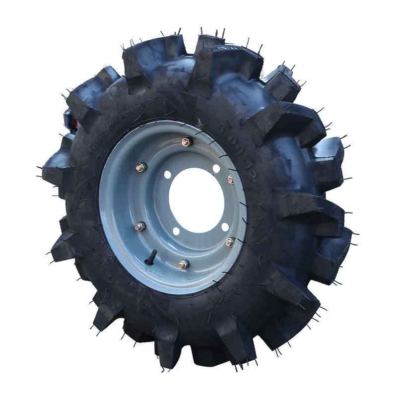 Walking tractor paddy field non-slip rubber high-flowered tire