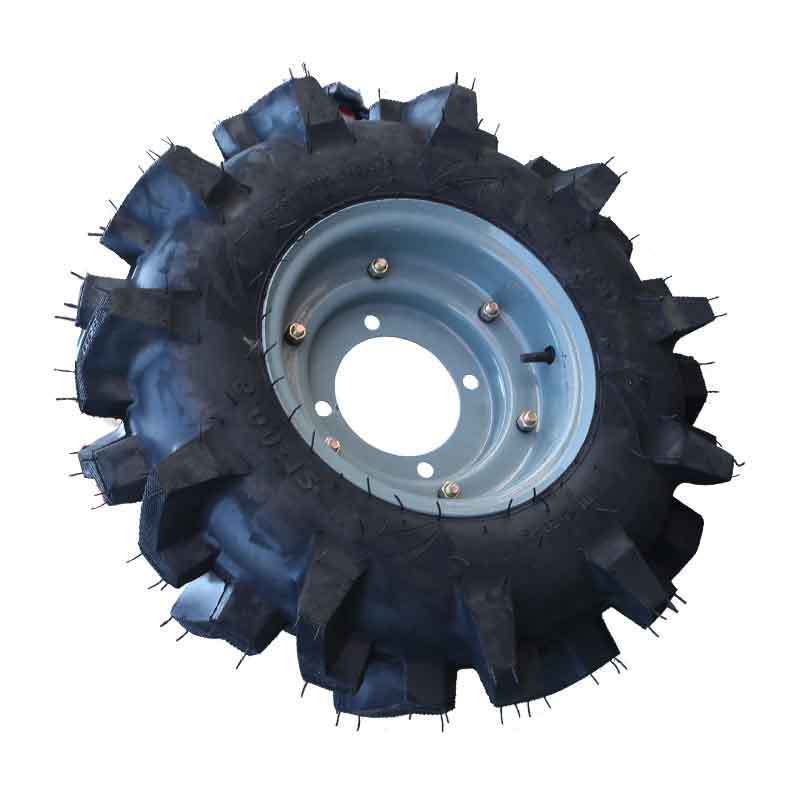 Walking tractor paddy field non-slip rubber high-flowered tire