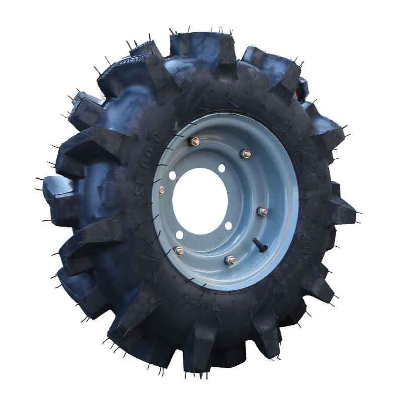 Walking tractor paddy field non-slip rubber high-flowered tire