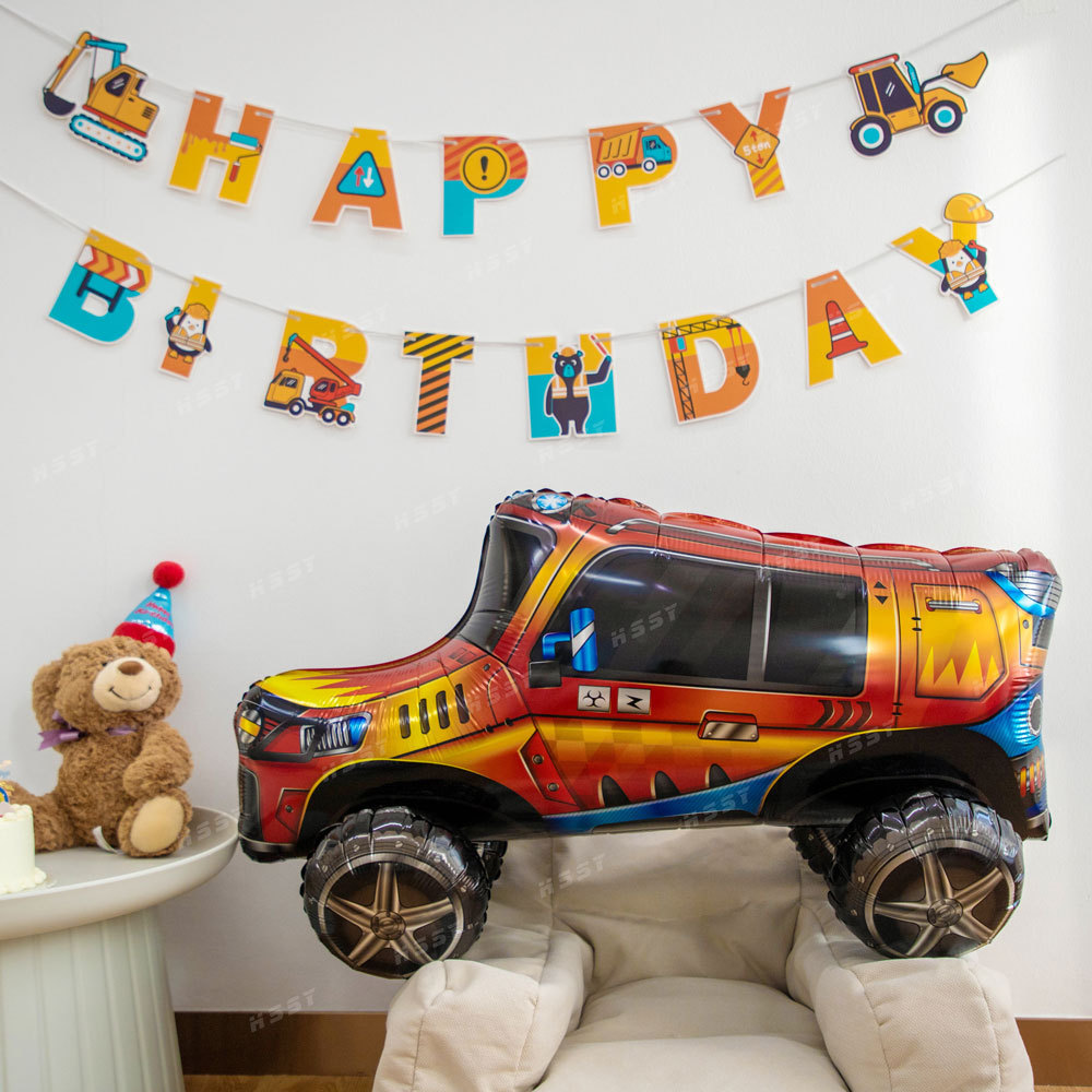 New Design Boy Gifts Inflatable Toys Party Decor globos Decoration parties Jeep Sports Car 3D Mylar Foil Balloons