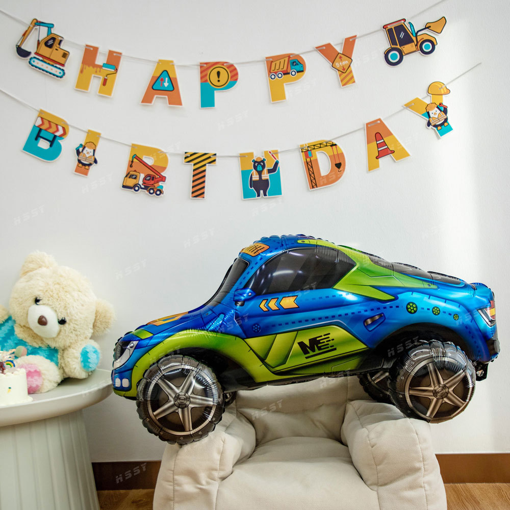 New Design Boy Gifts Inflatable Toys Party Decor globos Decoration parties Jeep Sports Car 3D Mylar Foil Balloons