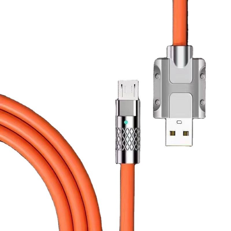 6A Electric Current Geek Fast Charge Cable Zinc Alloy Joint 1m Micro Port Data Cable