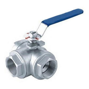 1/4'' 3 Way Stainless Steel Ball Valve L Type T Port 3 Way Valve