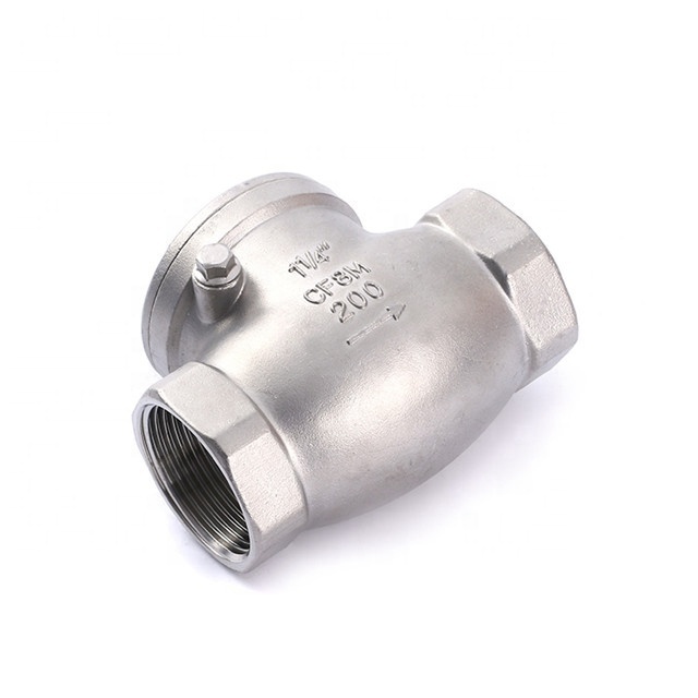 Check Valve Swing Type Stainless Steel 304 316 Ball Check Valve NPT BSP Threaded 1/2'' 3/4'' Swing Check Valve