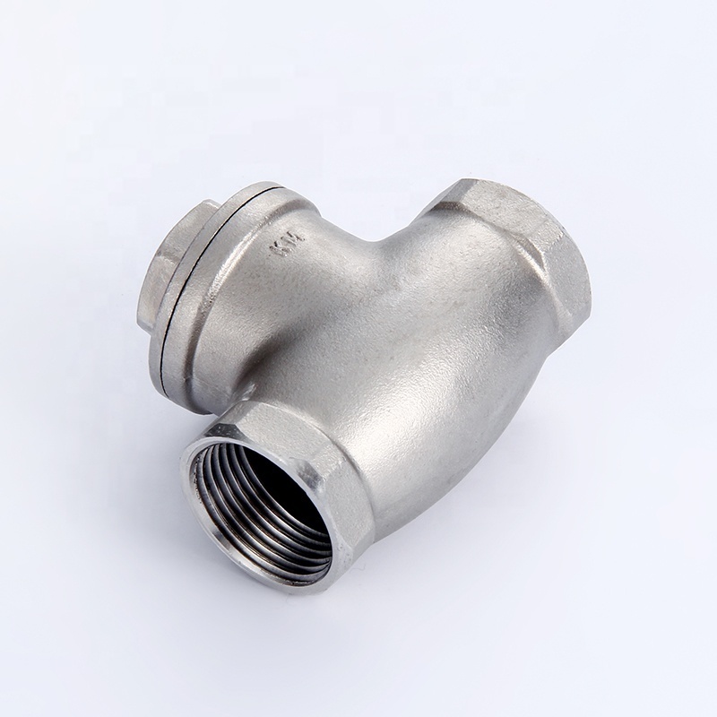 Check Valve Swing Type Stainless Steel 304 316 Ball Check Valve NPT BSP Threaded 1/2'' 3/4'' Swing Check Valve