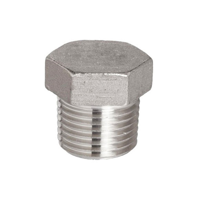 Stainless Steel Pipe Fittings Hexagon Plug NPT Thread 2 Inch Hex Plug