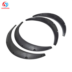 Honghang Auto Accessories Wheel Trim Car Auto Parts Wheel Eyebrow Matt Black Wheel Arch Universal Fender Flares For All Cars