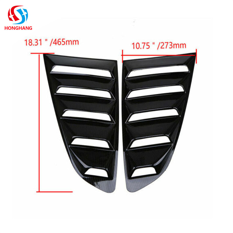 Honghang Manufacture Car Accessories Window Louver Auto Parts Accessories Shade Guard Window Louver For Mustang 2015-2019