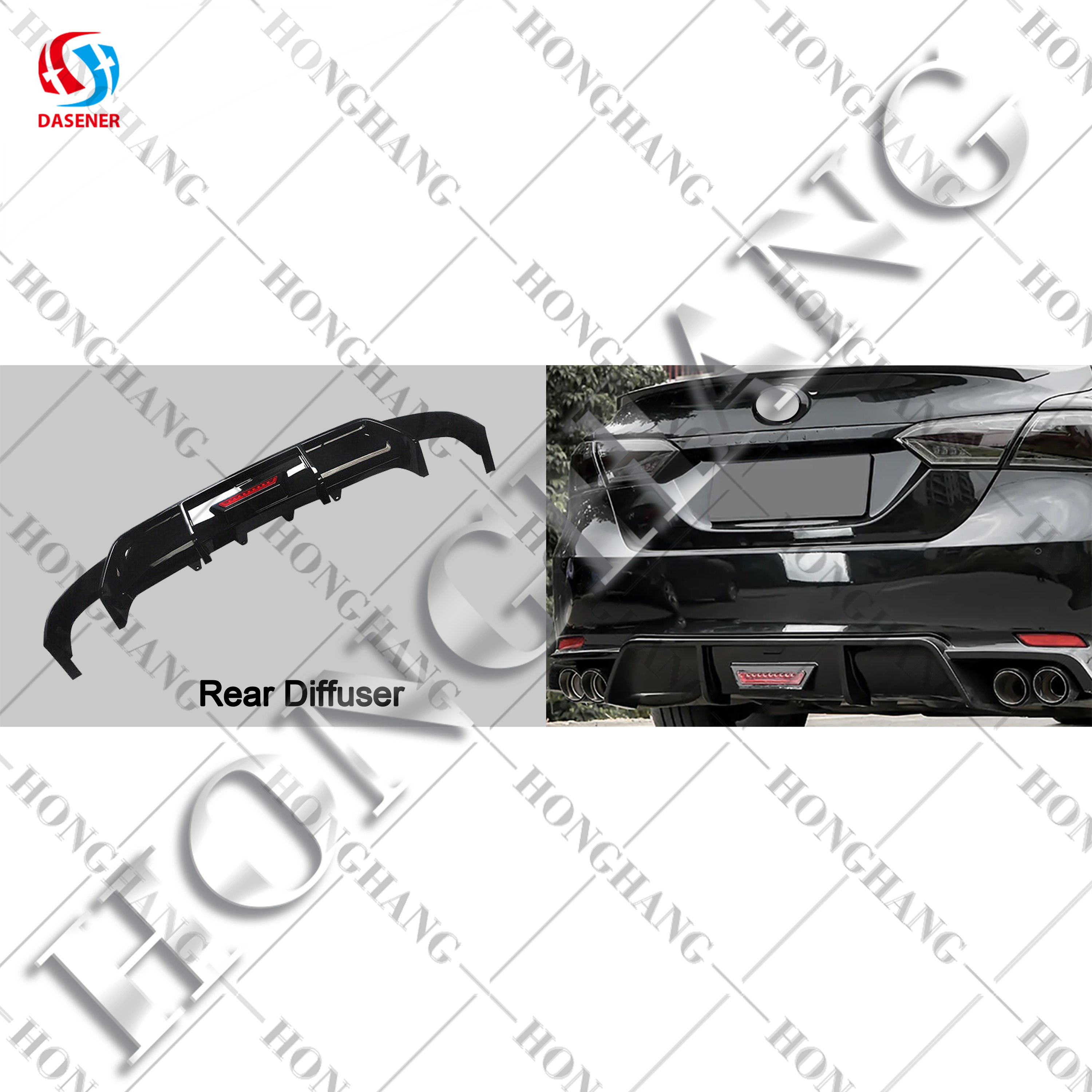 Car Carbon Fiber Rear Body Kit parts Set Modified Facelift Bumper Upgrade Body kits For TOYOTA CAMRY  2012 2013 2015 2016 2017