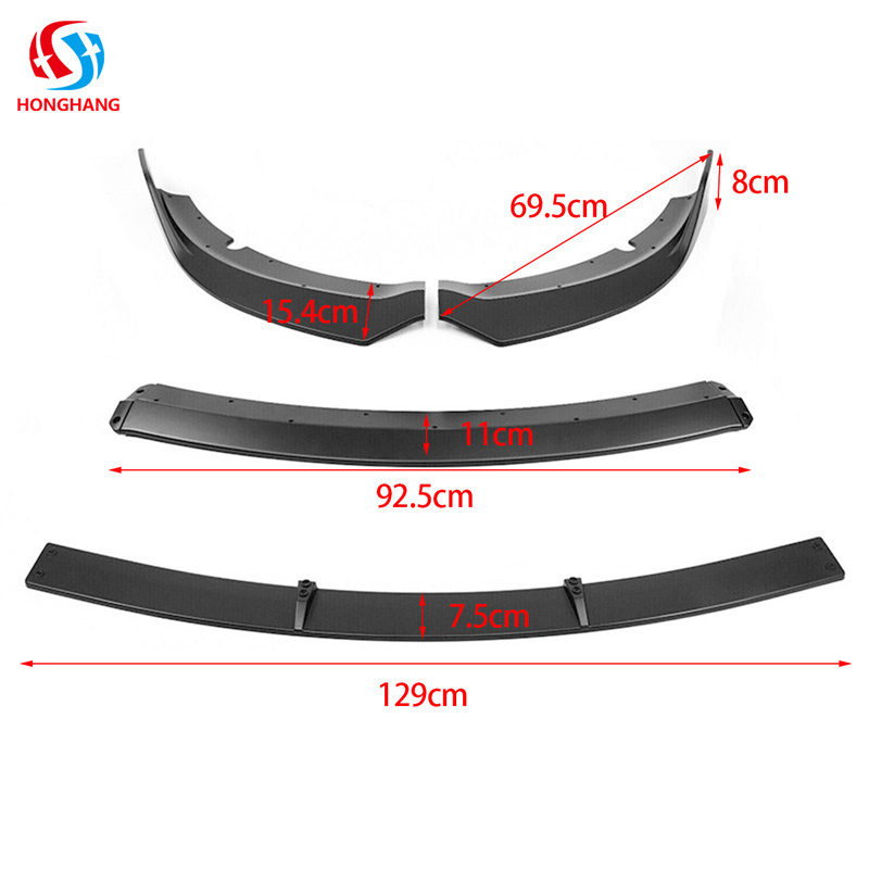 Honghang Automotive Car Accessories Front Lips, Front Bumper Lip Splitter For Dodge Charger SRT 2015 2016 2017 2018 2019 2020+