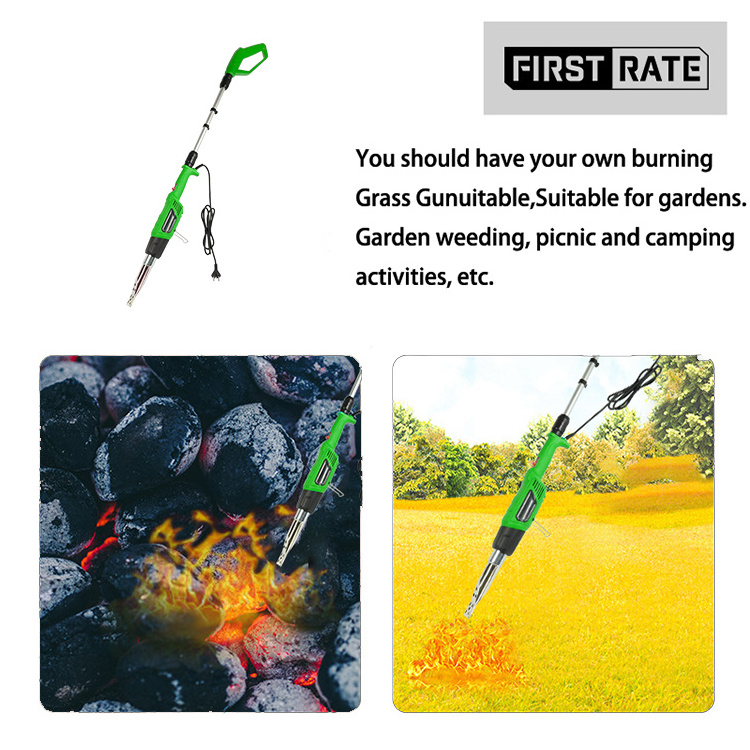 Long Size Garden Tool Torch Flamethrower Bbq Electric Weed Burner With Bbq Function