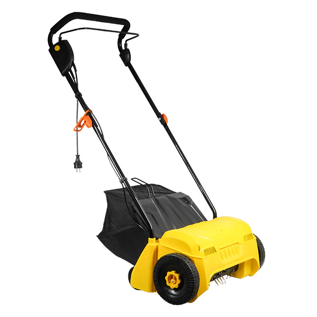 1400W Smart 2 in 1 Walk Behind Scarifier with Electric Scarifier Dethatcher and corded Lawn Dethatcher Raker