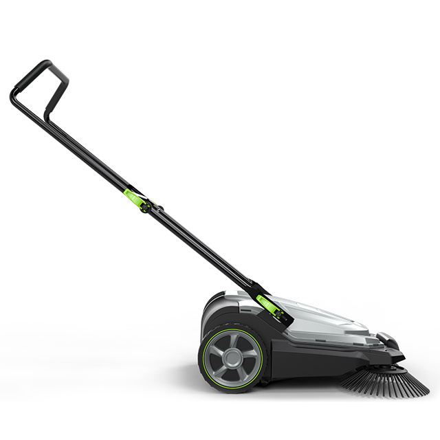 Manual/Mechanical Outdoor Road Garden Cleaener Hand Push Sweeper with 650mm sweeper width and 20L Rubbish bin capacity