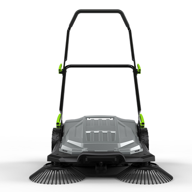 Manual/Mechanical Outdoor Road Garden Cleaener Hand Push Sweeper with 650mm sweeper width and 20L Rubbish bin capacity