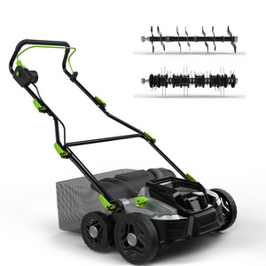 Hot Sale Professional A03-002A 14'' Electric Corded Lawn Rake Scarifier Dethatcher  for Garden Yard