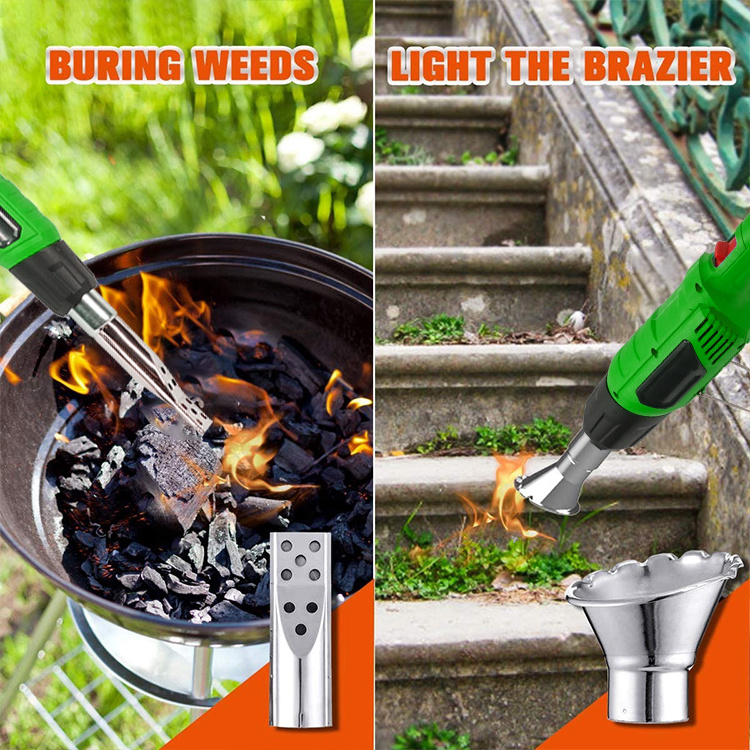 Long Size Garden Tool Torch Flamethrower Bbq Electric Weed Burner With Bbq Function