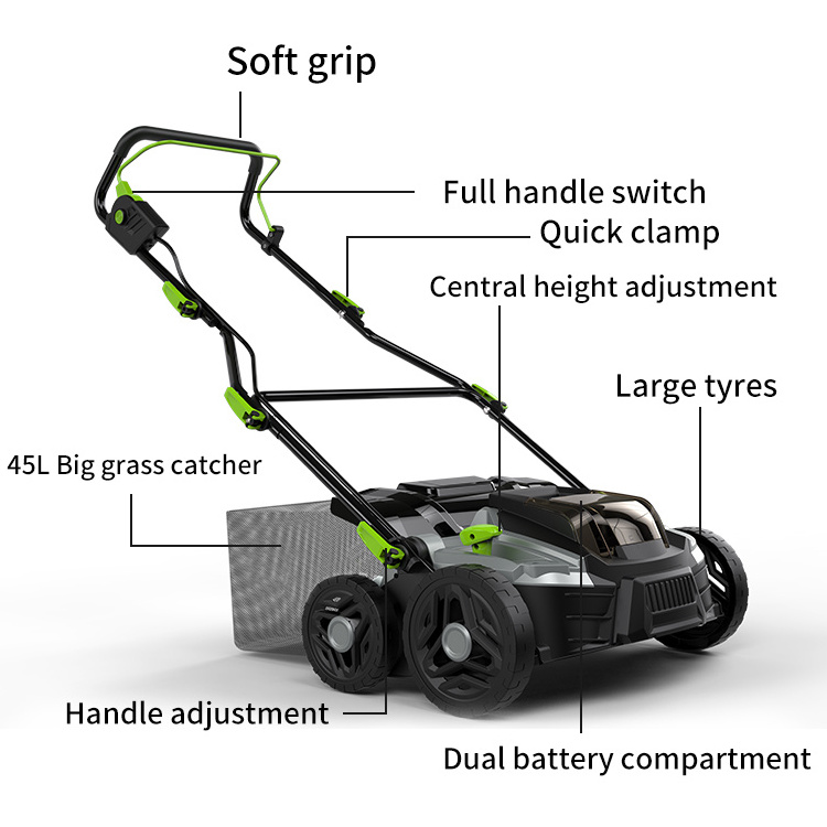 Factory Direct Wholesale Cheap Lawn Electric Cordless Scarifier And Aerator Battery DC Dethatcher For Garden Use