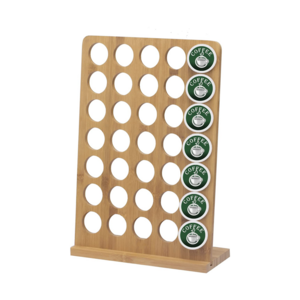 Amazon Hot Sale Nespresso Capsule Holder Coffee Pod Stand Cactus Bamboo Coffee Capsule Holder