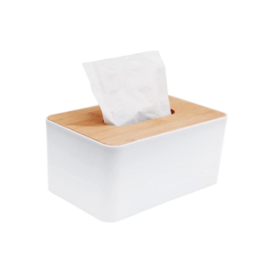 Factory Outlet Bamboo Wood Facial Tissue Dispenser Cover Tissue Holder Box For Living Room