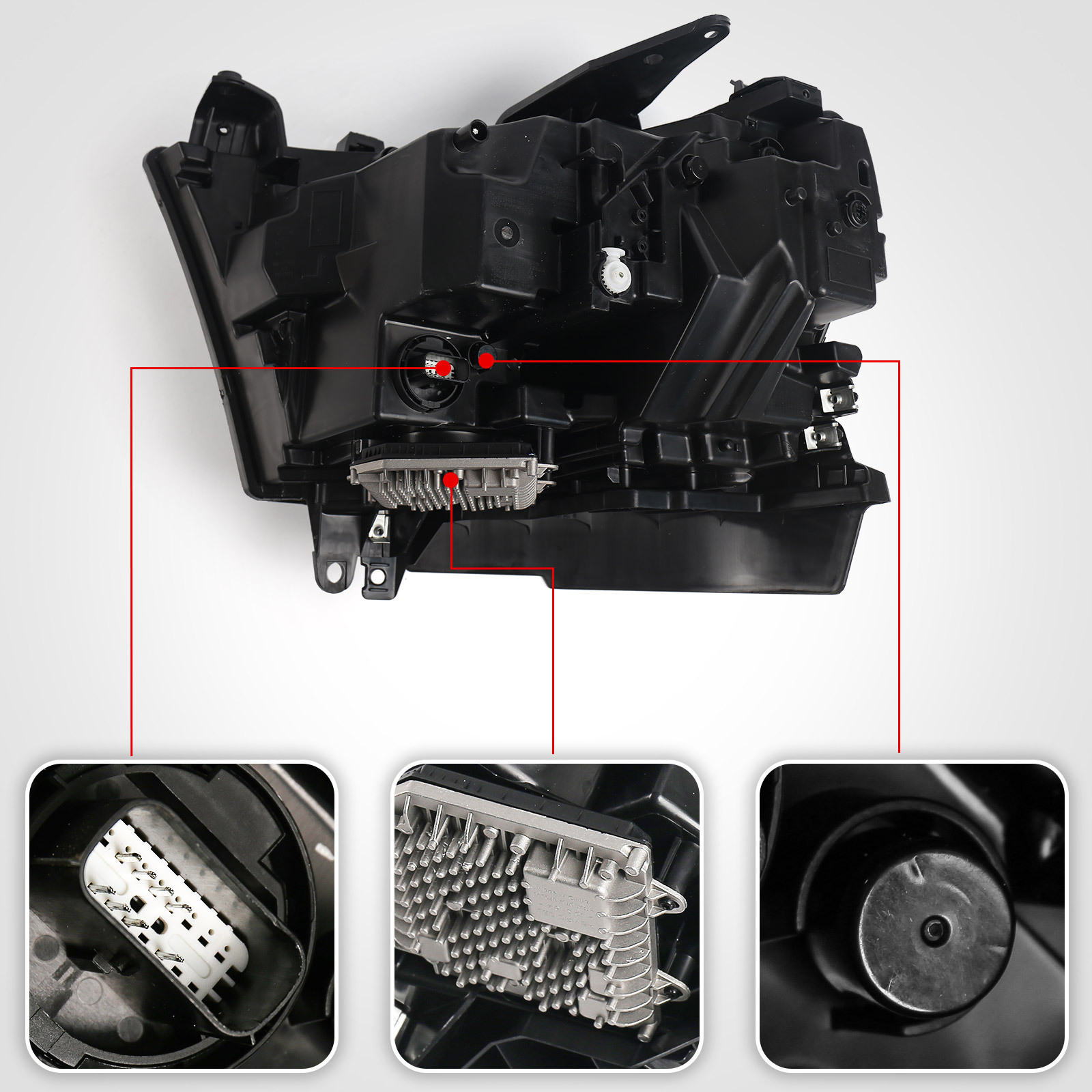 LED Brilliant color backshell Headlight Headlamp For Dodge Ram 1500 2019-2022  CH2503320 68316088AH