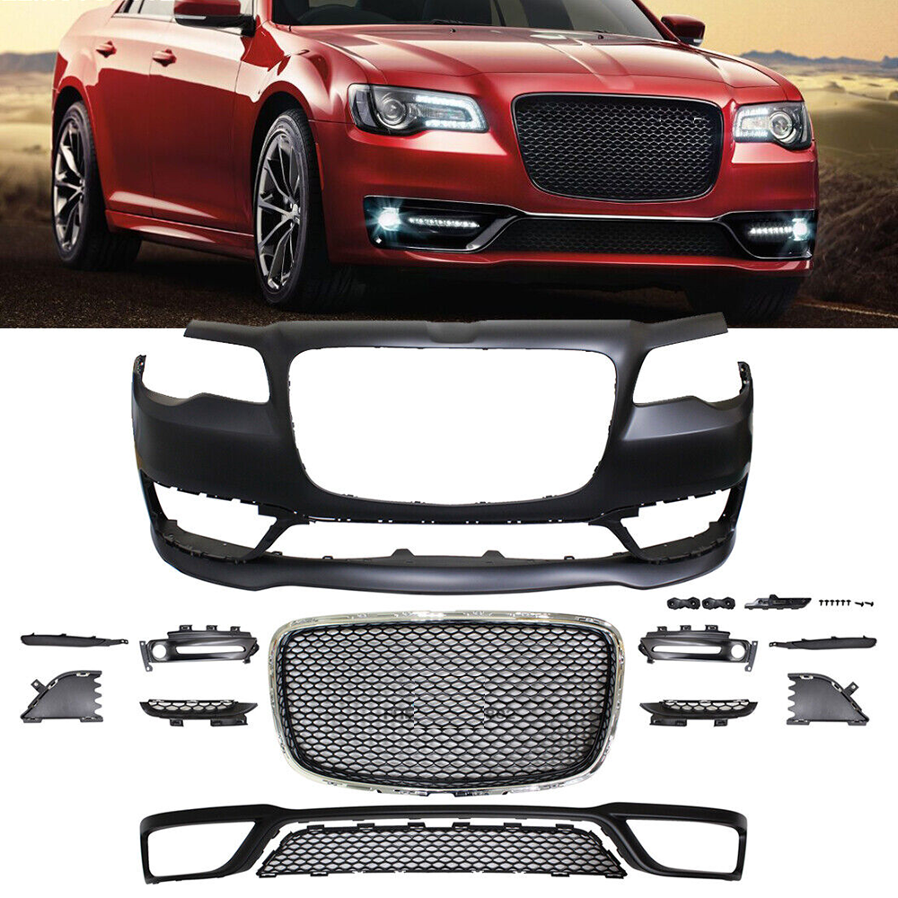 Front Bumper  Grille body kit Fits for  Chrysler 300c 2015 2016 2017 2018 2019 2020 2021