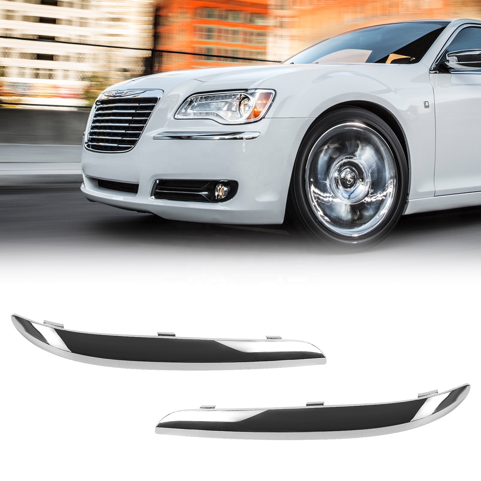 FACE BAR TRIM FRONT BUMPER LOWER MOULDING Front bumper lower trim For Chrysler 300C 2005-2010