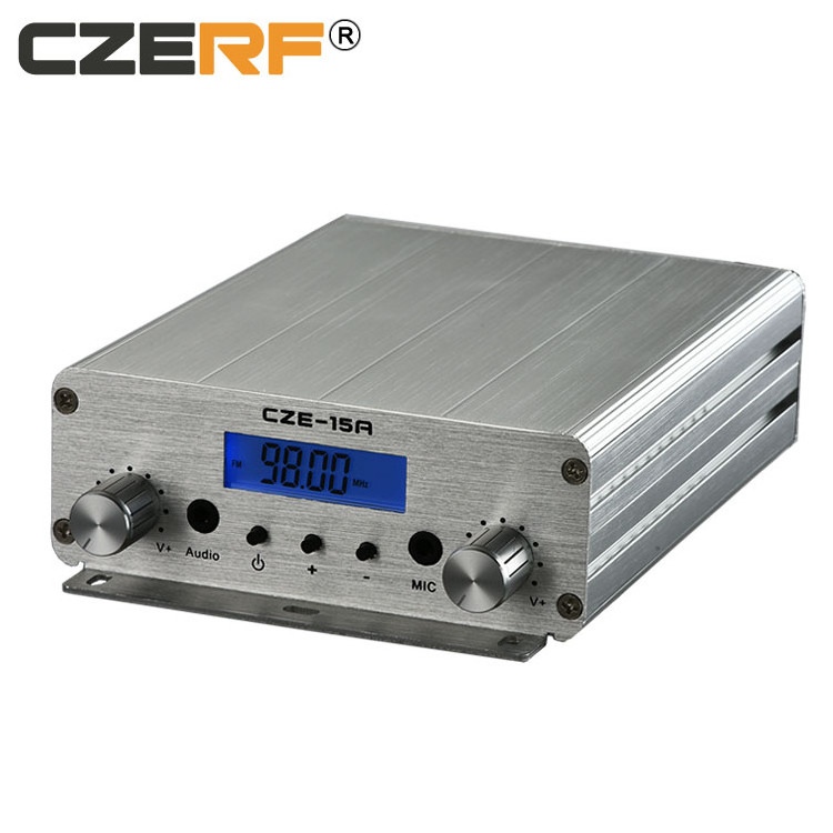 CZE-15A 2W/15W wireless audio amplifier Portable broadcast FM Transmitter radio station equipment