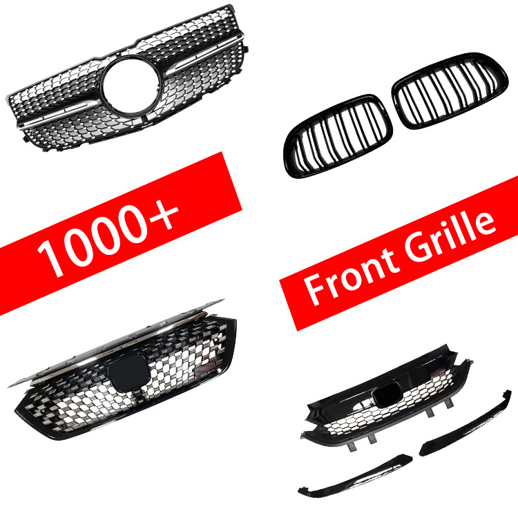 Haosheng Car Front Grille Black Sliver Grill For BMW Mercedes-Benz Honda Mitsubishi W212 F30 W204