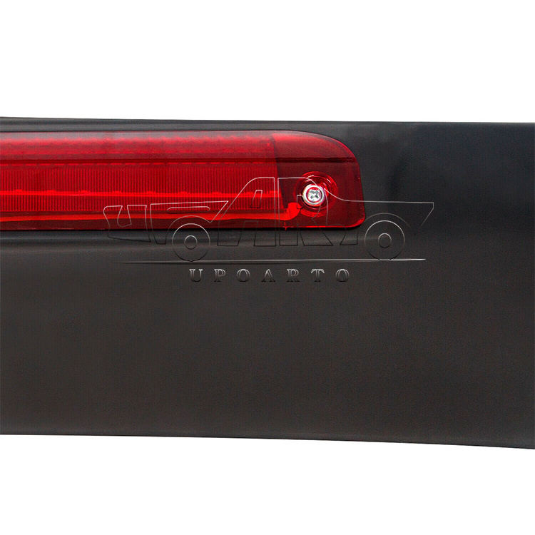 Haosheng Auto Parts ABS Carbon Fiber Led Lamp Rear Trunk Wing Spoiler For Honda Civic Coupe 6 2DR 1996 1997 1998 1999 2000