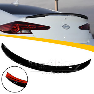 Haosheng Body Kit Factory Design Produce ABS Plastic Carbon Fiber Rear Trunk Lip Spoiler For Hyundai Elantra Avante AD 2019+