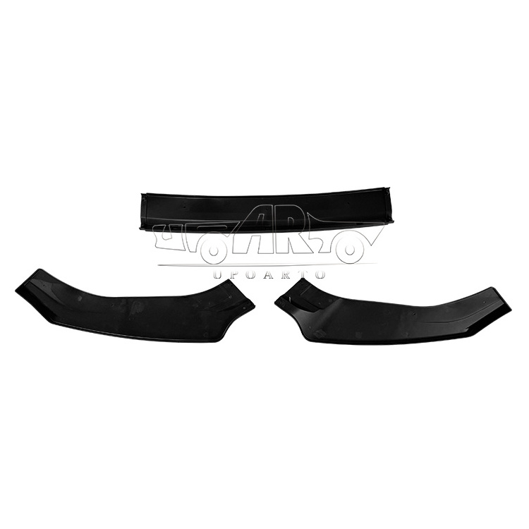 Haosheng Factory Outlet Carbon Fiber Injection molding Three Section Front Bumper Splitter Lip Diffuser For VW Golf 7 Mk7 VII