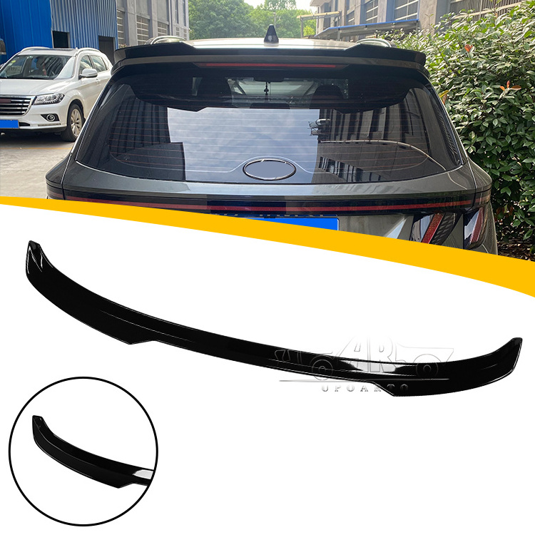 Haosheng Good Craft Car Decoration Back Spoilers ABS Plastic Carbon Fiber Rear Roof Spoiler For Hyundai Tucson 2023