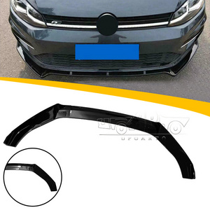 Haosheng Factory Outlet Carbon Fiber Injection molding Three Section Front Bumper Splitter Lip Diffuser For VW Golf 7 Mk7 VII