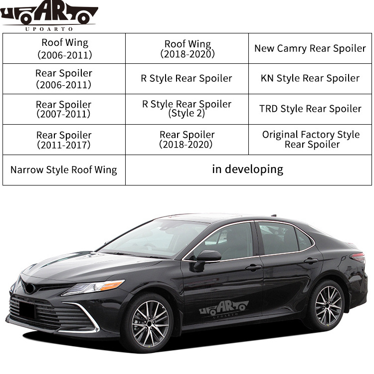 Exterior Accessories Include Rear Wing Boot Trunk Roof Spoiler For Toyota Camry 2006-2020