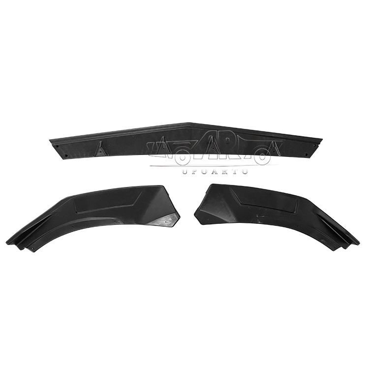 High Quality ABS Plastic Carbon Fiber 3 Parts Front Lip Trim Front Diffuser Splitter For VW Volkswagen Golf 8 MK8