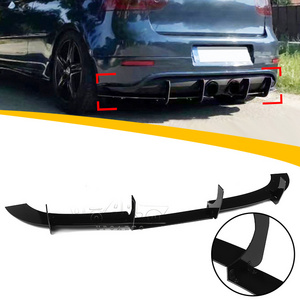 Haosheng Car Automotive Bumpers Manufactory ABS Carbon Fiber Rear Bumper Diffuser For VW Golf 5 MK5 R32 2005 2006 2007 2008 2009