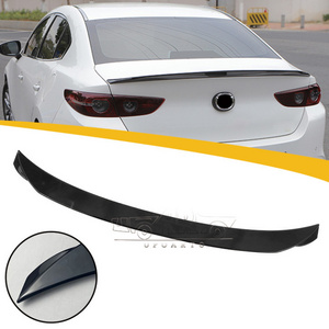 Accessories Wholesale ABS Plastic Carbon Fiber RS Style Rear Lip Hatchback Roof Wing Spoiler For Mazda 3 Axela Sedan 2020+