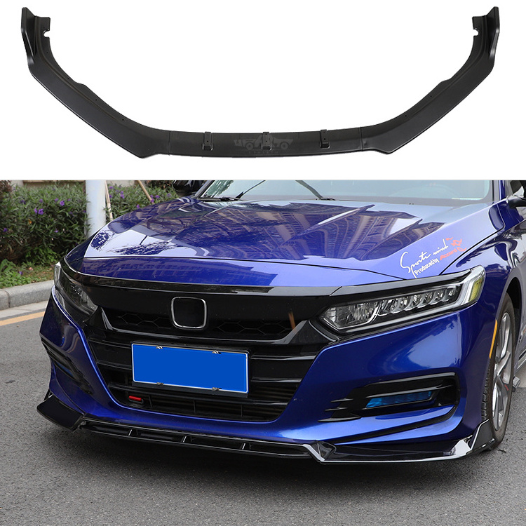 Haosheng Auto Accessories Factory ABS Carbon Fiber 3PCS Front Bumper Lip Splitter For Honda Accord 10th Gen 2018 2019 2020 2021