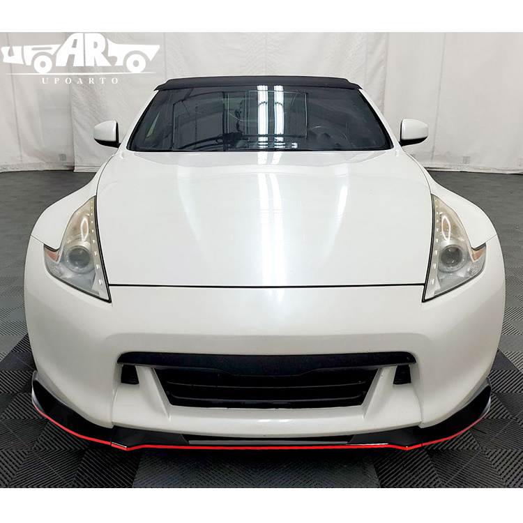 Haosheng Car Spoilers Factory ABS Carbon Fiber 370Z Carbon Front Lip Spoiler For Nissan 370Z 2009 2010 2011 2012