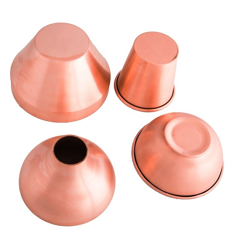 China factory copper spinning manufacturer brass hollow metal cone