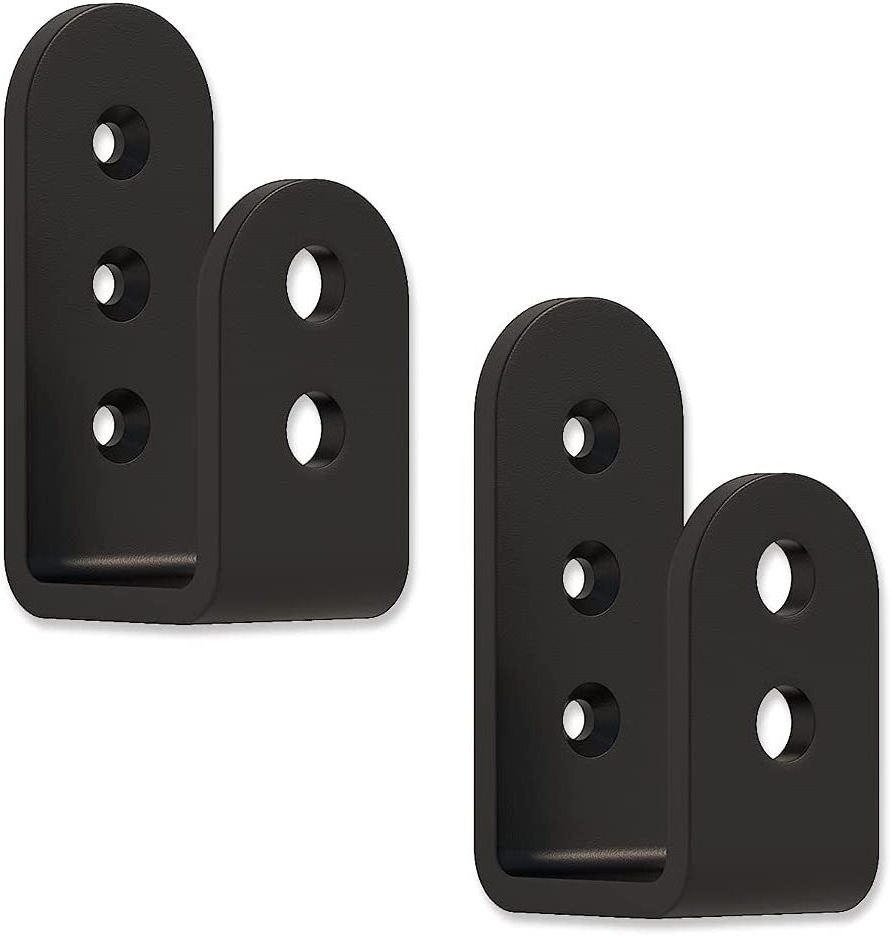 Upgrade Door Security Barricade Brackets Drop Open Bar Holder Steel U Bracket fit for 2 x 4 Lumber