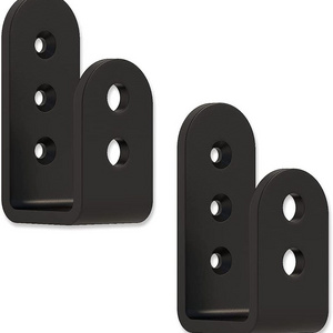 Upgrade Door Security Barricade Brackets Drop Open Bar Holder Steel U Bracket fit for 2 x 4 Lumber