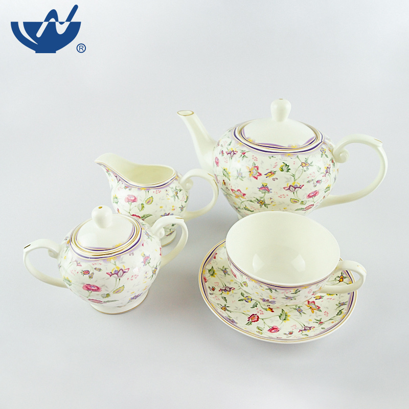 Wholesale Factory Ceramic Tea Set Porcelain Luxury Afternoon Tea Set