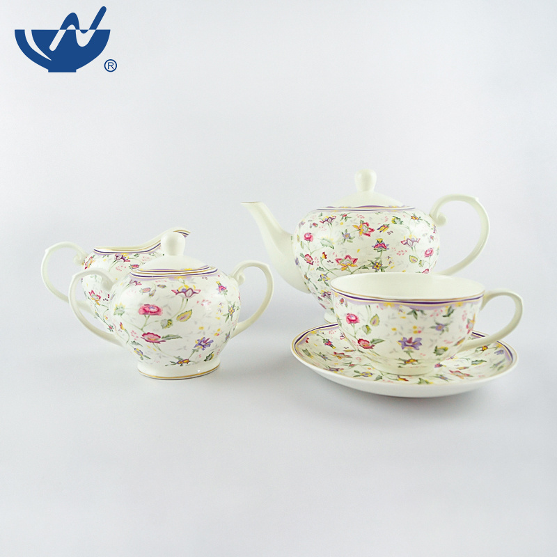 Wholesale Factory Ceramic Tea Set Porcelain Luxury Afternoon Tea Set