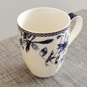 High Quality Drinking Cups Custom Coffee Mugs Blue And White Fine New Bone China Mugs