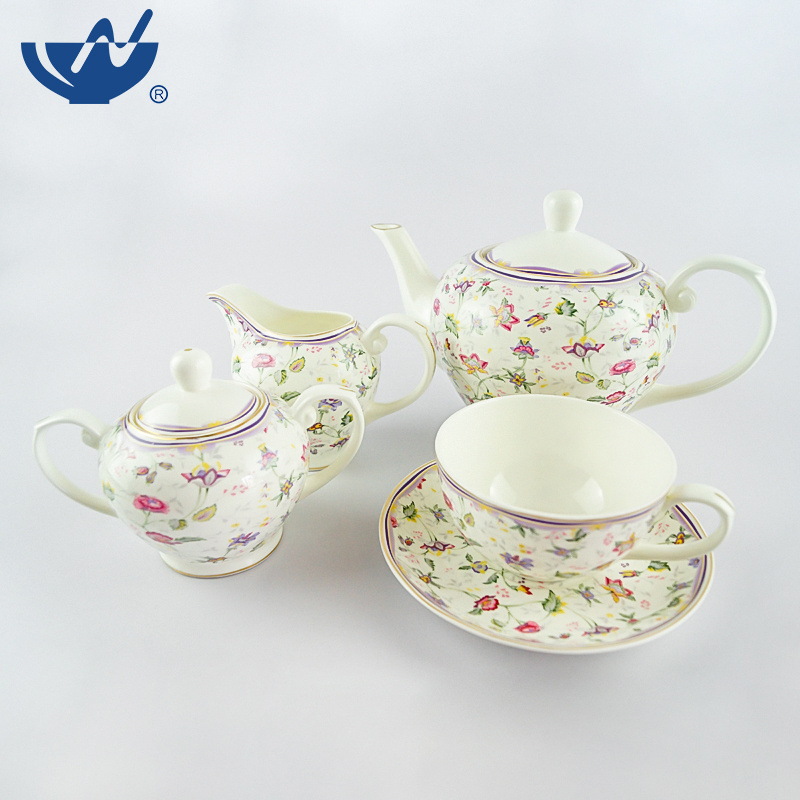 Wholesale Factory Ceramic Tea Set Porcelain Luxury Afternoon Tea Set